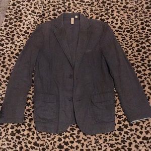 Dark brown Ted Baker blazer with metallic finish